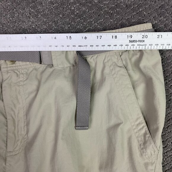 Columbia Insect Blocker Cargo Pants Men's XXL 34 Beige Belted Hiking Outdoor - Picture 11 of 15